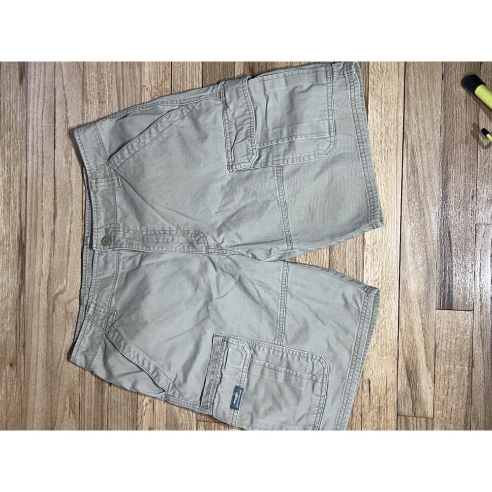 Wrangler Men's Cargo Shorts - Brown Size 34